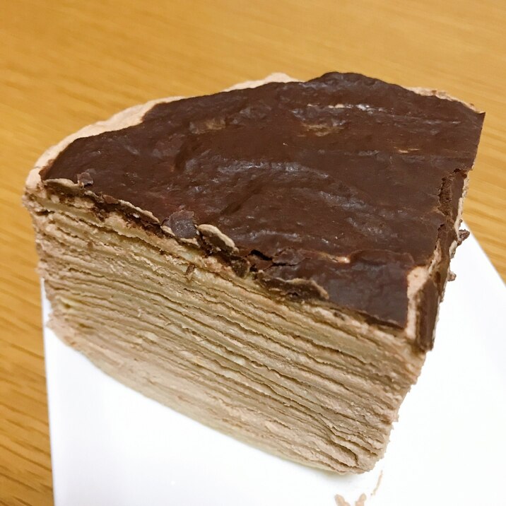 チョコ好きのための♪チョコミルクレープ